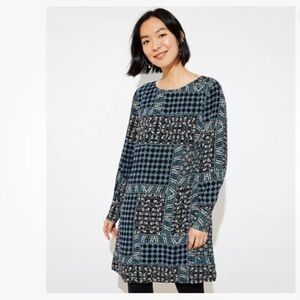 Ann Taylor Loft Patchwork Swing Dress 2P